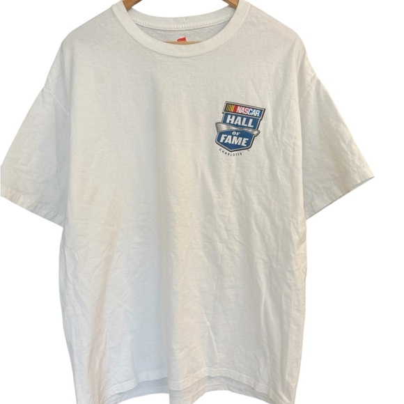 Men’s XL vintage Nascar hall of fame White Short Sleeve Tee EUC - Picture 1 of 9